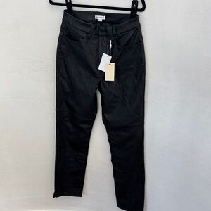 Good American Black Women’s Slim Moto Jeans